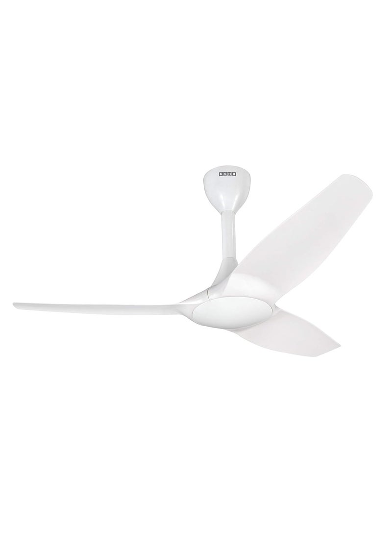 USHA Heleous 1220mm Premium BLDC Ceiling Fan with Rust Free ABS Blades and RF Remote (White) - Image 1